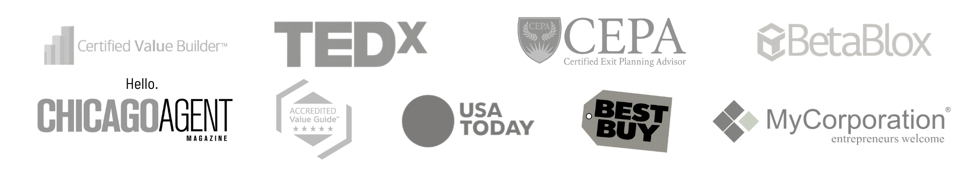 Credentials: Certified Value Builder, TEDx Speaker, CEPA Certified Exit Planning Advisor, BetaBlox Mentor